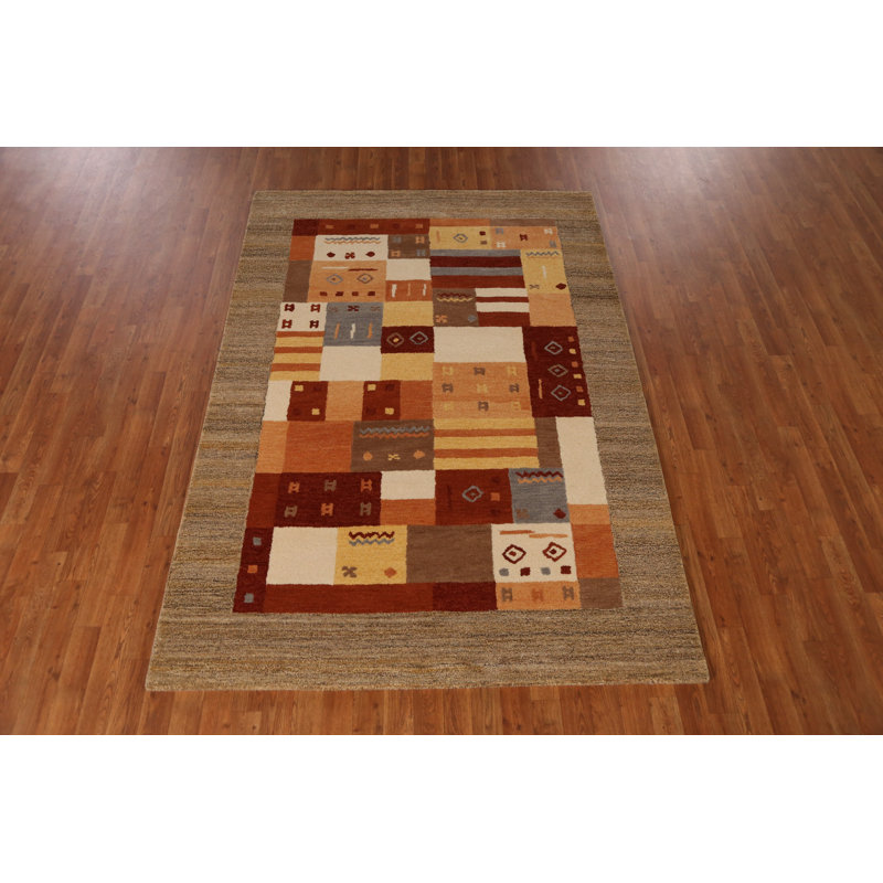 Tapis à motif géométrique Gabbeh
