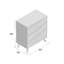 Petit coffre Tranquility, blanc