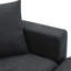 Canapé modulaire moderne avec coussins décoratifs, ensemble de canapé en forme de L en nuage, tissu en polyester confortable, repose-pieds mobile pour divers espaces