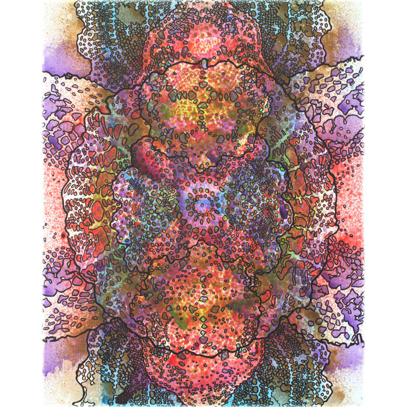 Stain 25 Print by Katie Schutte, 32" H x 24" W