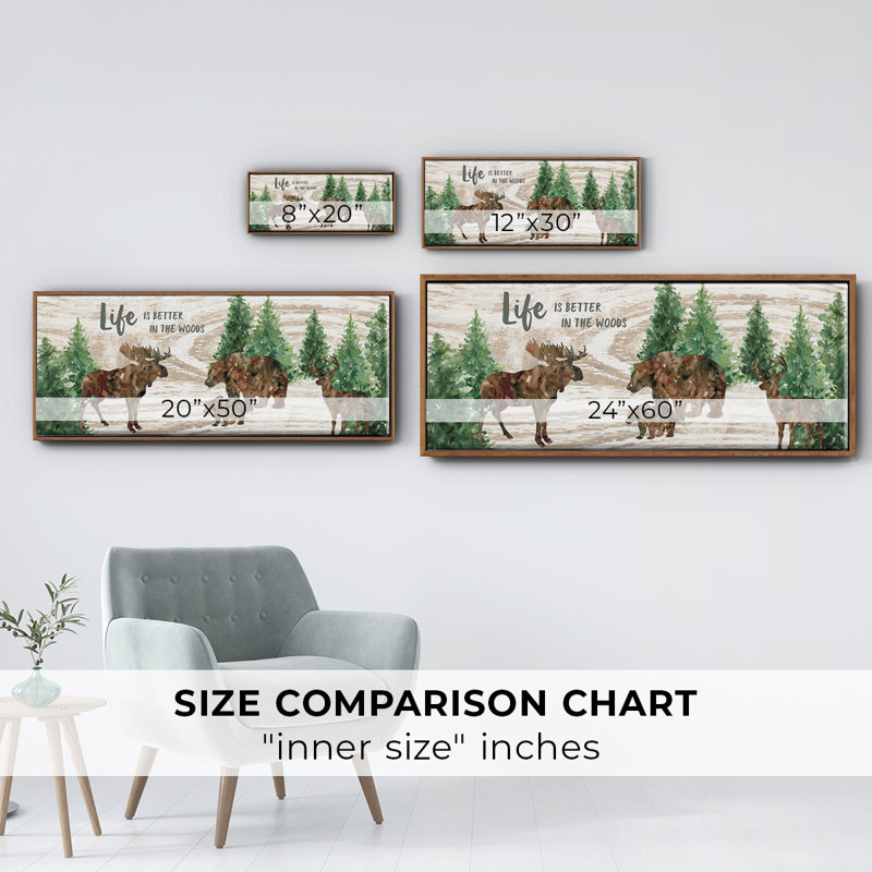 Better in the Woods- Framed Canvas