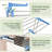 Metal + Plastic Foldable Gullwing Drying Rack