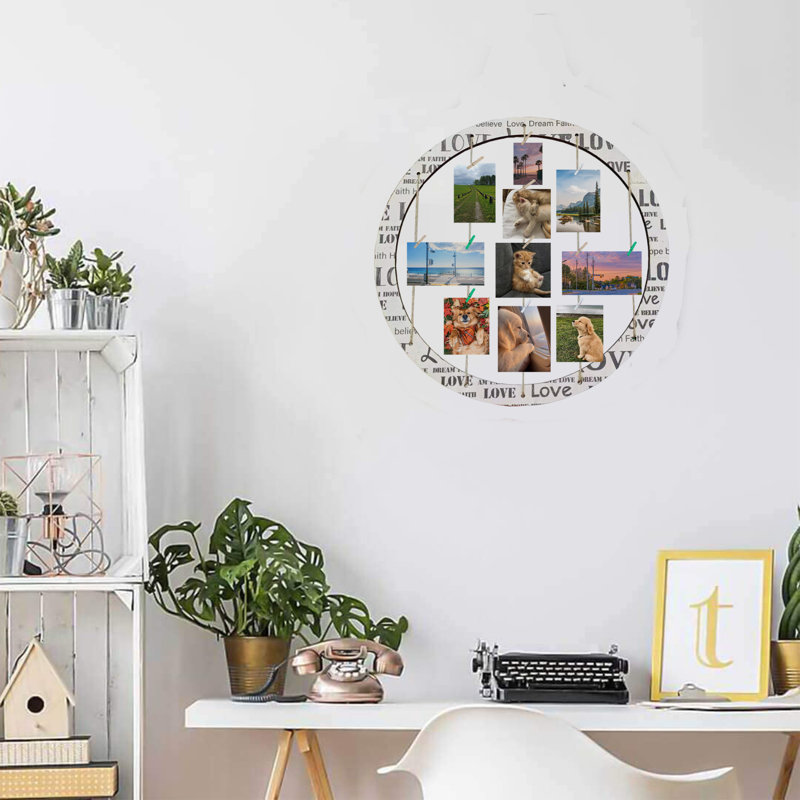 Rustic Wood Picture Frame with Mat