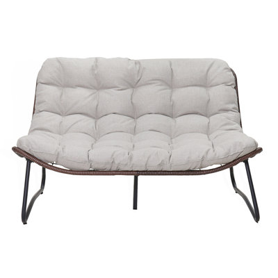 Patio Loveseat Sofa, Outdoor Wicker Loveseat, Outdoor Glider Bench