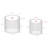 Alkinoi Mirrored Glass Top Nesting Tables