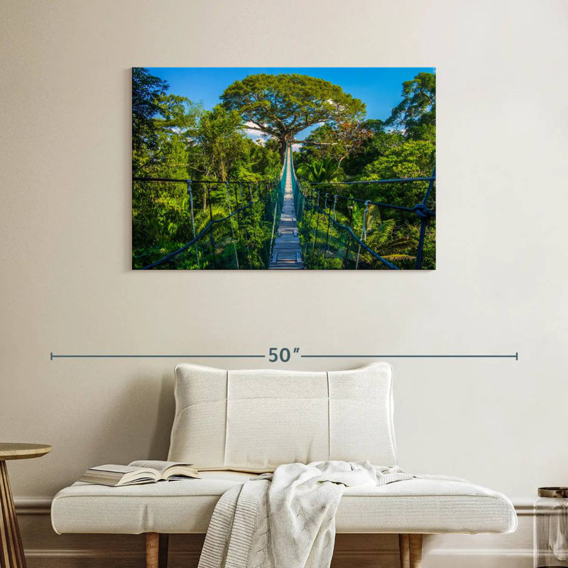Tambopata Hanging Bridge, 26" H x 39" W