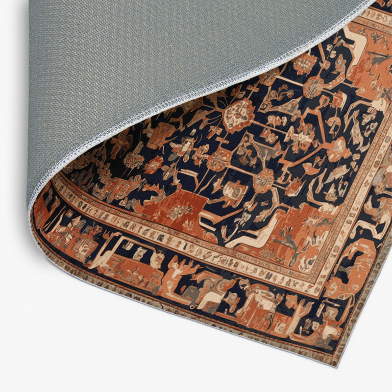 Tapis d'intérieur et d'extérieur brun Persian, Rectangulaire 2 pi x 3 pi