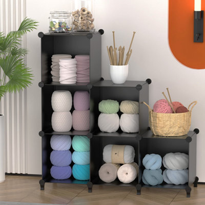 Haggins 95.5 cm H x 95.5 cm W Steel Cube Bookcase