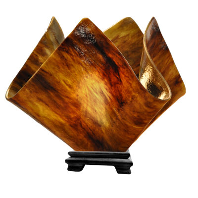 Amergin Handcrafted Glass 11.25-Inch Table Lamp