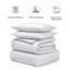Microfiber Striped Duvet Cover Set with Matching Pillowcases and Stripe Fitted Sheet-117597589-117597596
