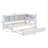 Wooden Twin Size Daybed With Integrated Twin Trundle Bed, Daybed With Storage Shelf And USB Charging Ports-1535331201-1535331203