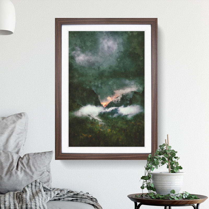 Yosemite National Park Vol.4 - Picture Frame Graphic Art, Walnut Framed, 48cm H x 36cm W x 2cm D