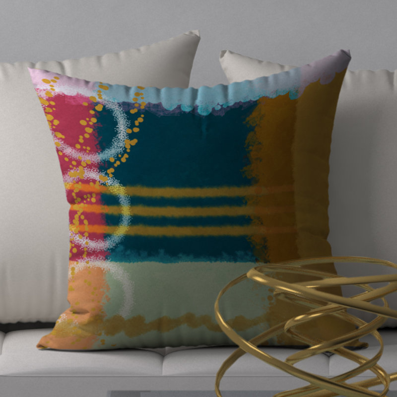  Housse et insert de coussin carré Pleasant Wealth, 20 po X 20 po