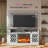 Maritsa 56.3" W Manufactured Wood TV Stand with Electric Fireplace -1127805290