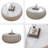 Modern Light Sintered Stone Top Drum Shape Leather Coffee Sofa Table for Living Room Furniture-269733626-285170696