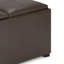 Avalon - Repose-pieds de table carré avec rangement Avalon-37454189