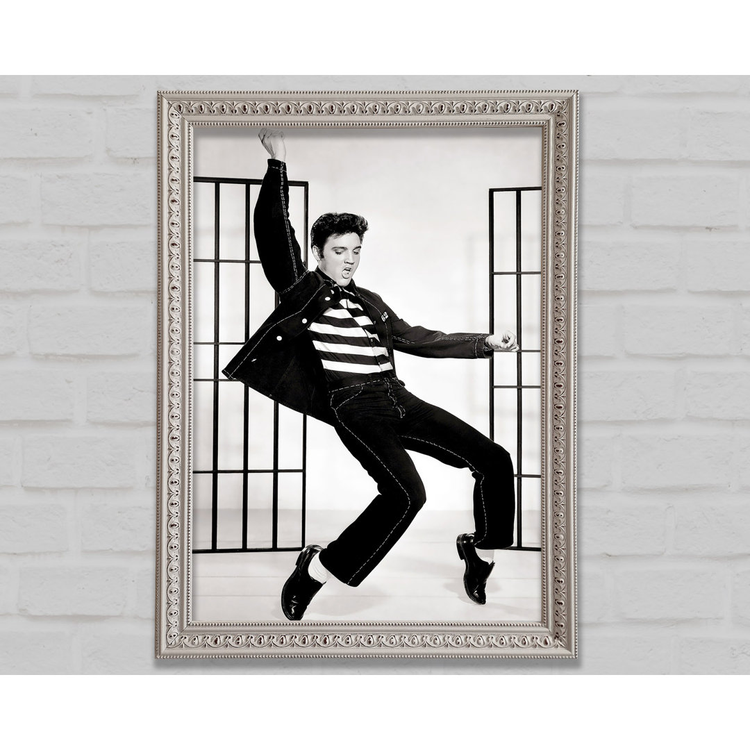 Elvis Jail House Rock B N W - Druck