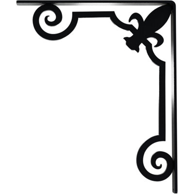 Support en fer forgé Fleur De Lis