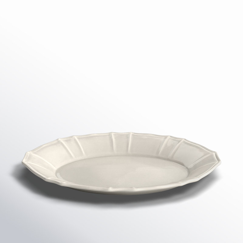 Chloe Oval Platter, White