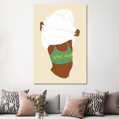 Stay Home - Wrapped Canvas Print