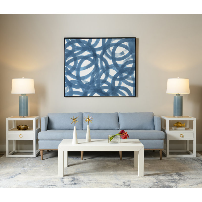 Formosa Table Lamp, Smoke Blue