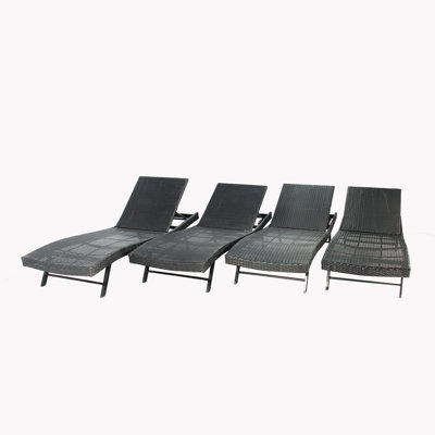 Ragena Outdoor Wicker Chaise Lounge Set