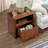 23'' Mid Century Modern Nightstand With Drawers, Wood Fluted Bedside Table With Storage(Set of 2)-1669626410-1659965211