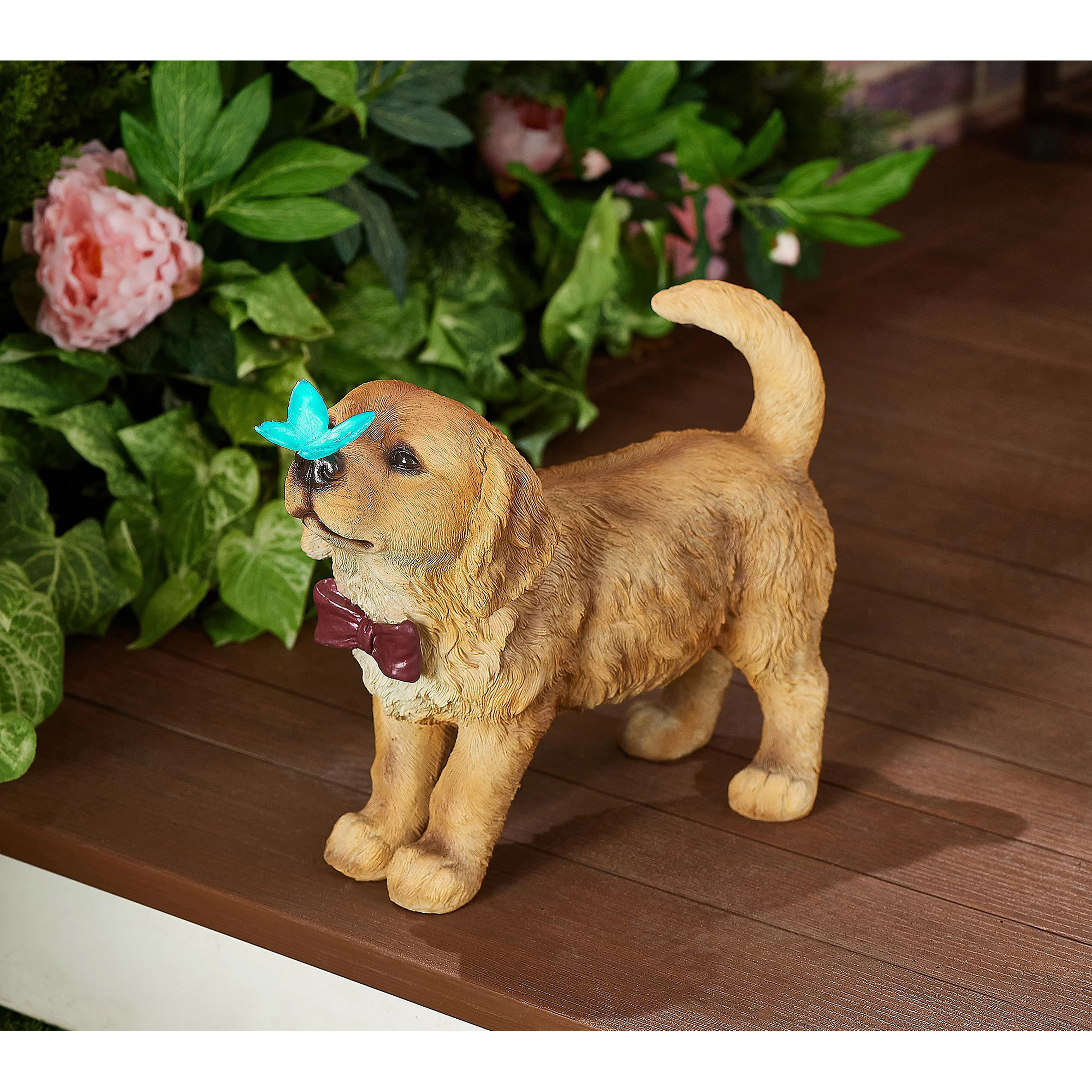 Cute Puppy Dogs Garden Solar LED Light, Outdoor Decor, Patio Decor, Gift for Dog Lovers Winston Porter