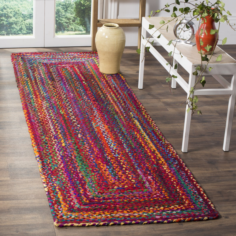Cotton Hand Woven Area Rug, Runner 69 x 244 cm