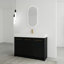 Ensemble de meuble-lavabo autoportant de 48 po avec lavabo en résine, avec porte à fermeture douce, ensemble KD-807555613