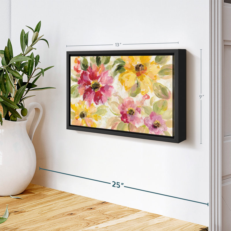 Abstrait «Floral Radiance Canvas Print», H 9 po x l 13 po