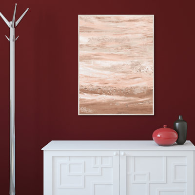 «Neutral Abstract 1» par Willowbrook, art mural encadré