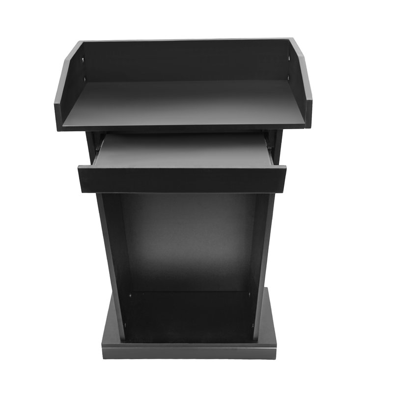 Podium en bois 37 po, Noir