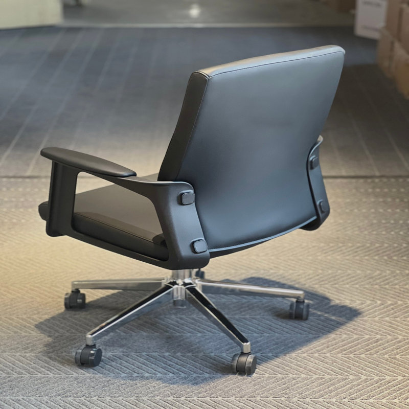 Chaise de salle à manger moderne en lin doux, gris clair / noir / brun, Noir