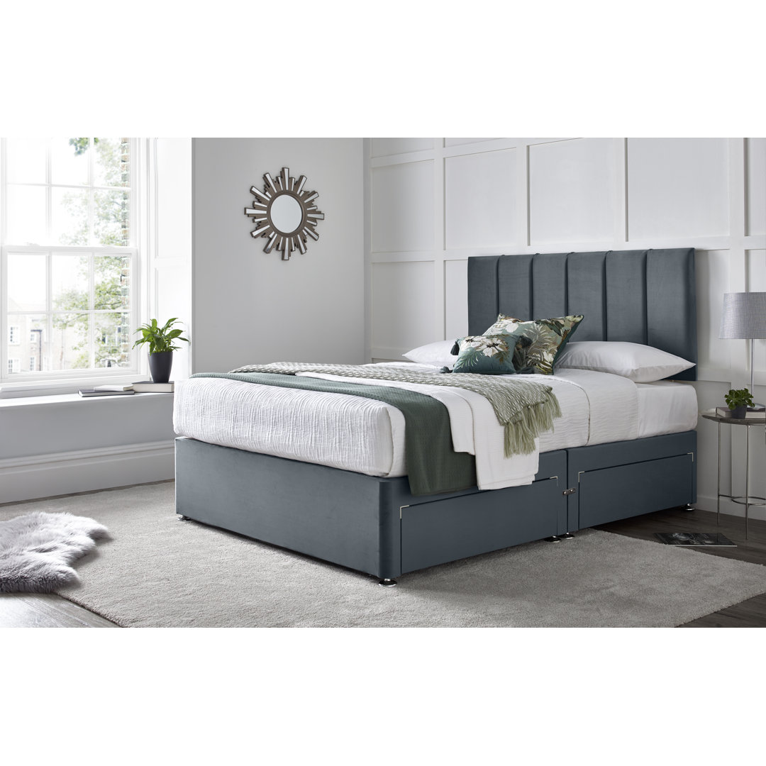 Stockbridge Divan Bed with 24" Headboard on Struts