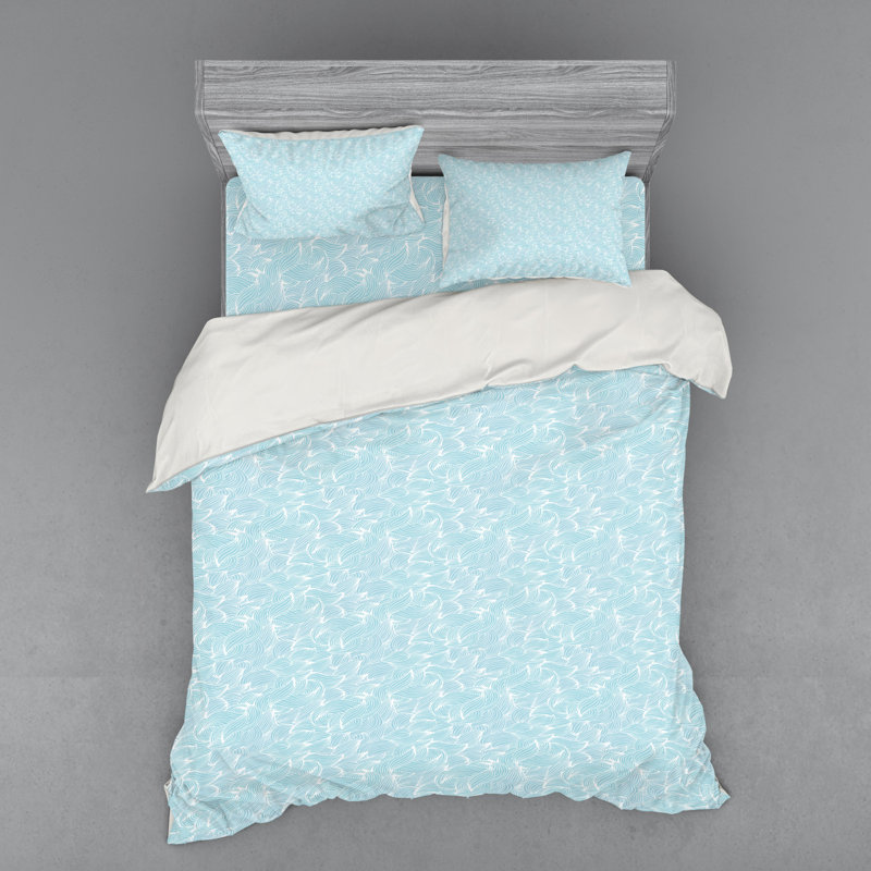 Farmhouse / Country Polyester Abstract Duvet Cover, Queen Duvet Cover + 3 Additional Pieces