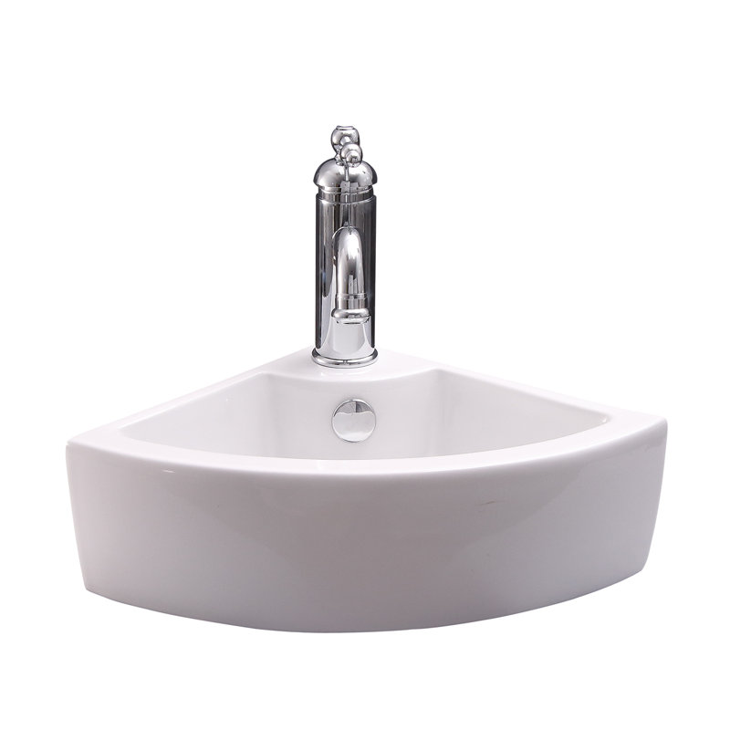 Barclay Culver 12.25'' White Vitreous China Specialty Bathroom Sink with Overflow