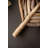 Kalalou Driftwood Decorative Trays Set of 2 Leaf Shape with Abaca Trim Organic Home Decor 4" H