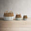 Gusman Handmade Coastal Seagrass Basket With Handles - Set of 3