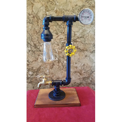 Hayse Solid Wood Arched Lamp