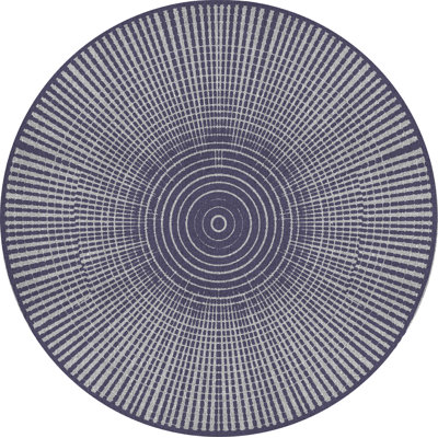 Round Rocshelle Vinyl 2.8mm Vinyl, Phthalate Free With Exclusive Printed Designs. Area Rug