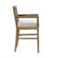Tabouret de comptoir avec dossier en canne et rembourrage confortable au fini en structure de bois récupéré
