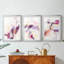 Polaire magenta I - reproduction sur mesure encadrée de qualité supérieure - 3 pièces-857612446-857612432