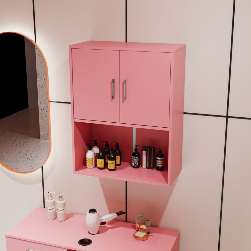 Armoire d'appoint Hasudin, Rose