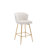 Cavill Upholstered Counter Stool with Metal Frame-1837340440
