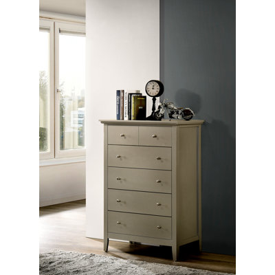 Commode moderne à 6 tiroirs, commode de rangement pour chambre à coucher