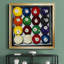 Retro Billiards - Reproduction d'art graphique sur toile encadrée-39944855-39944848