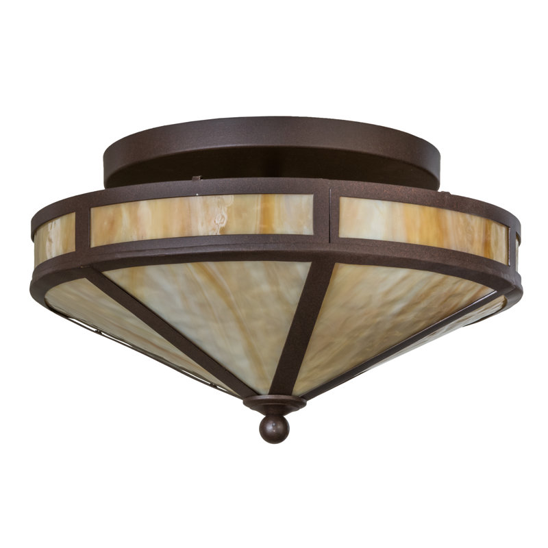 Mission Prime Glass Flush Mount