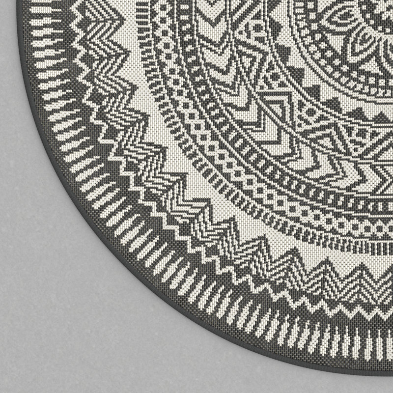 Borst Black/White Rug
