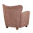 Alonzo Upholstered Club Chair with Round Wooden Legs-120328092